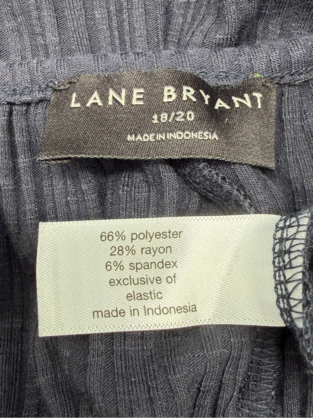 Lane Bryant Jumpsuit Spaghetti Strap Flowy Pockets Navy Plus Size 18/20 - Picture 4 of 6